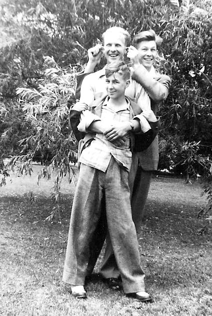 Ralph, Guy, and Ray Beard in Daniels, West Virginia