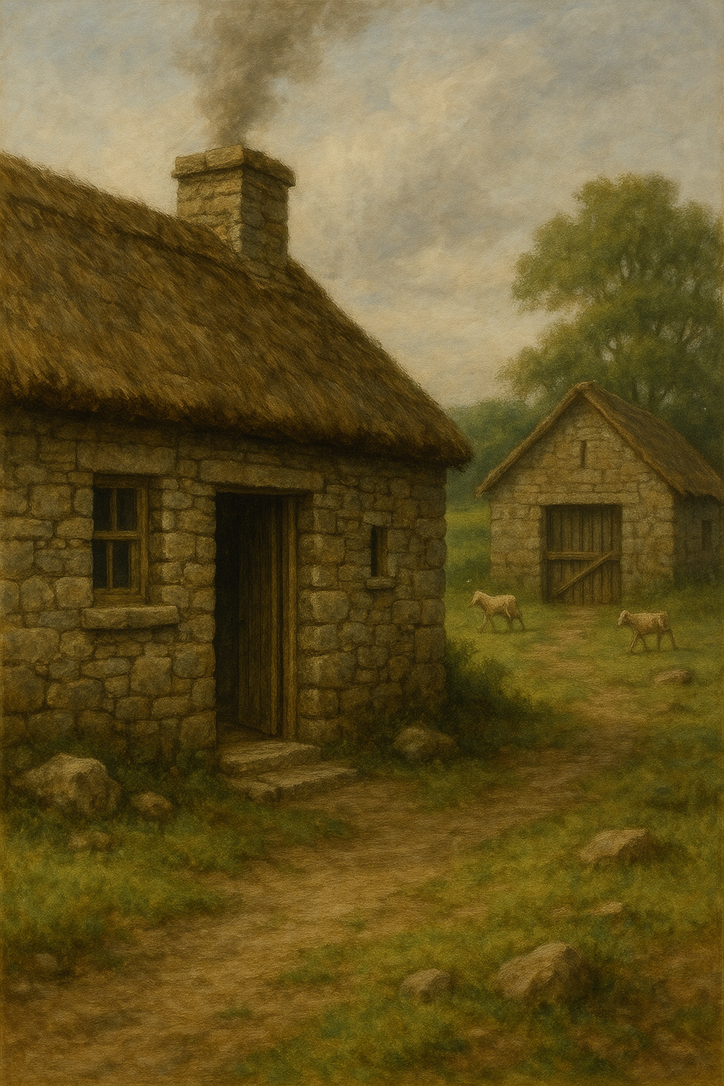 The John Baird cabin in Ireland in 1718.